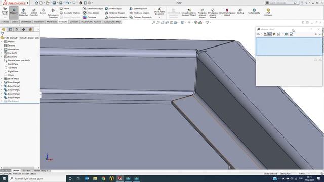 SolidWorks Tutorial | Sheet metal design (Compare Edge flange vs Miter flange)