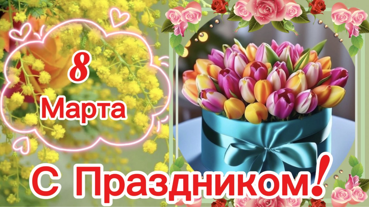 С Праздником 8 марта! Самое красивое поздравление с праздником!