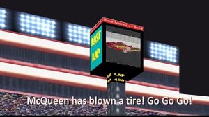 Dinoco 400 Final Lap Remake - Sketchup Animation