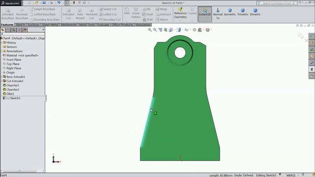 Six Cylinder Radial engine in Solidworks 3.Bearing Support