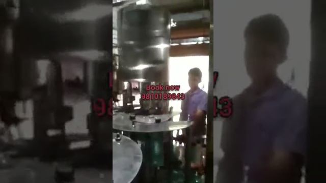 Soda and mineral water filling machine