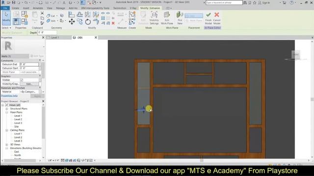 Revit Tutorial - T.V. Cabinet + Rendering in Twinnmotion