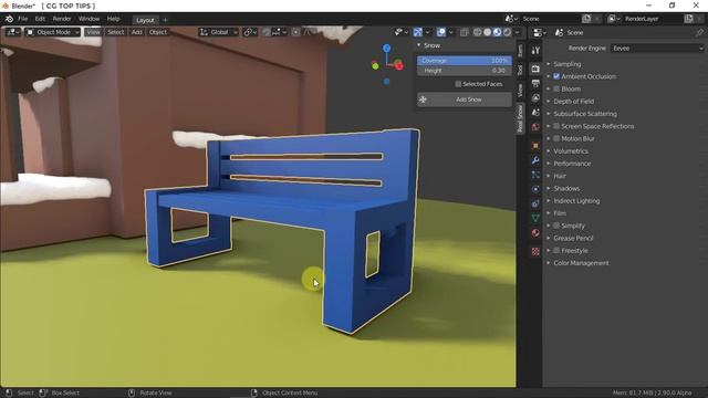 Real Snow Addon for Blender