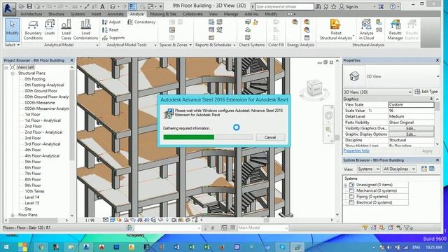 How to export Revit file to Robot structural analysis using Revit extension