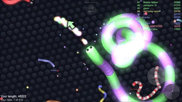 Slither.io A.I. 845,000+ Score Epic Slitherio Gameplay