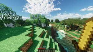 VegaGlunchROW добываю дерево, начало выживания