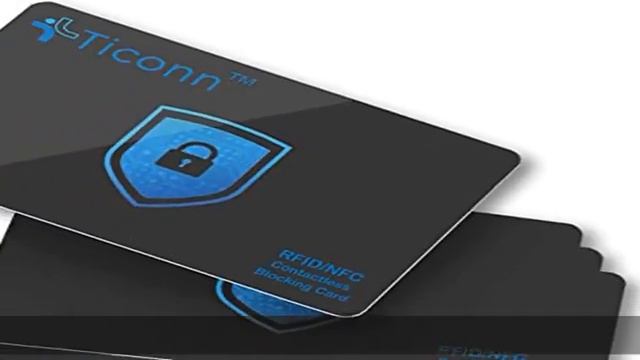TICONN RFID Blocking Cards - 4 Pack, Premium Contactless NFC Debit Credit Card Passport Protector B смотреть онлайн