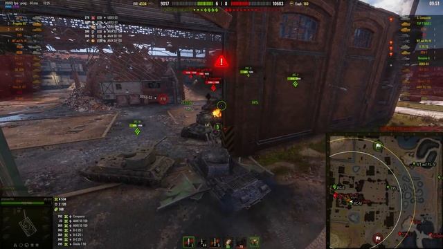 Мир танков. WOT. Бой на ИС-3-II. Взял  6 фрагов и 9.1К урона.