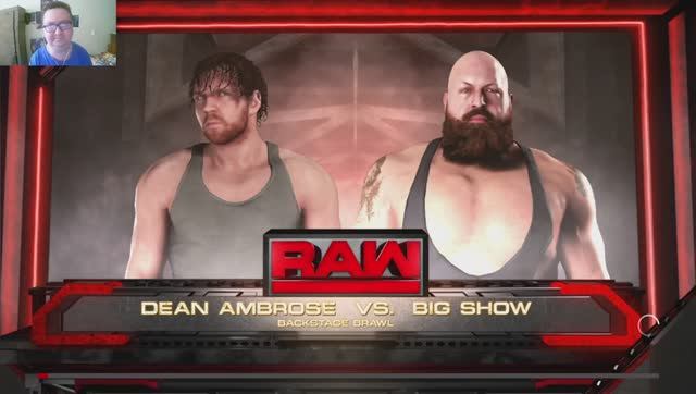 Dean Ambrose vs Big Show за кулисами