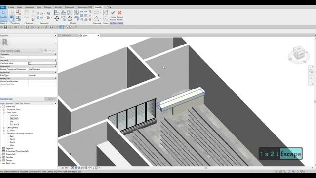 Shell Gas Station | Part 3 | Complete Step By Step Project | Revit and Twinmotion Tutorial