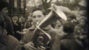 Шадрнинск, школа 32 - духовой оркестр перед демонстрацией 7 ноября 1981г.