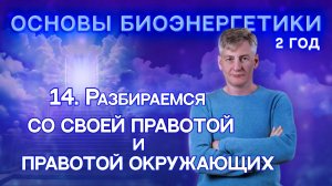 14. Разбираемся со своей правотой и правотой окружающих. " Основы Биоэнергетики 2 год".