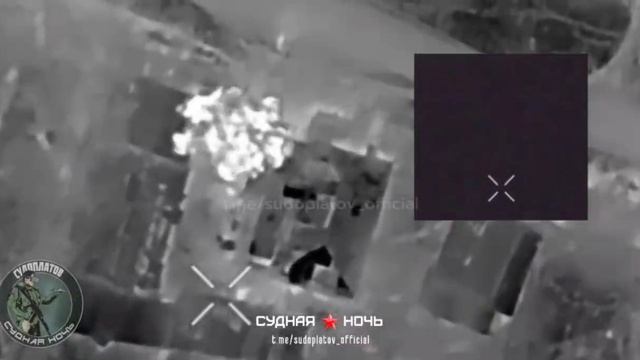 Уничтожение ПВД вражеского расчёта БПЛА ночным FPV-дроном "ВТ-40" на оптиковолокне в районе…🔽🔽🔽