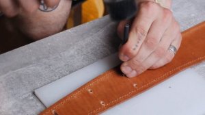 Кожаный ремень для гитары | Ручная работа