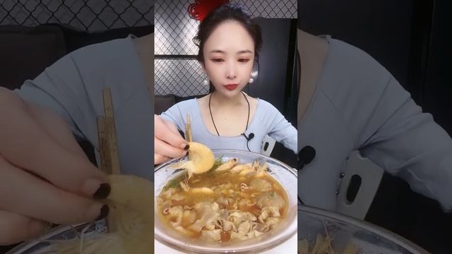 China Mukbang ASMR Spicy Seafood Eating Show #108