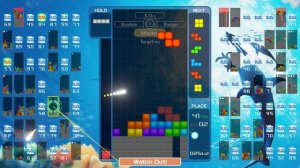 Tetris 99 (Nintendo Switch) - Endless Ocean Luminous Theme Matches