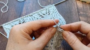 Ажурный узор с волнистым краем.