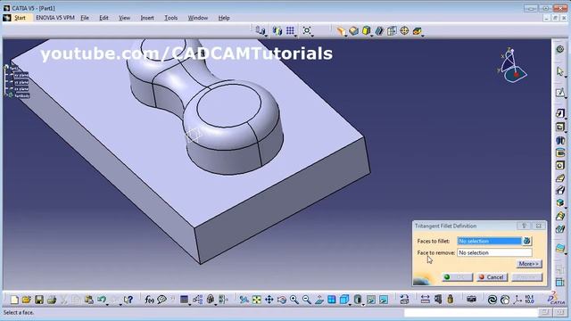 CATIA Tutorial for Beginners - 5 | CATIA V5 Part Design Tools Tutorial