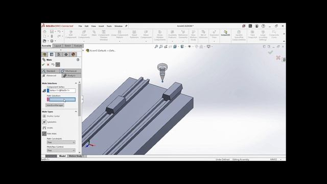 SOLIDWORKS 2024 | TAMIL TUTORIAL 28 | ASSEMBLY | BASICS OF ADVANCED MATE [FOR BEGINNER'S] | தமிழில்
