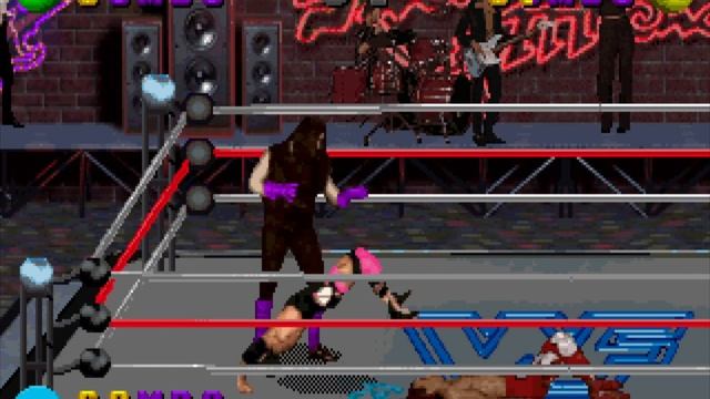 WWF In Your House PC MS-DOS - Owen Hart playthrough for the Intercontinental Title