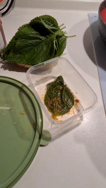 кунжутные листья ке маринованные