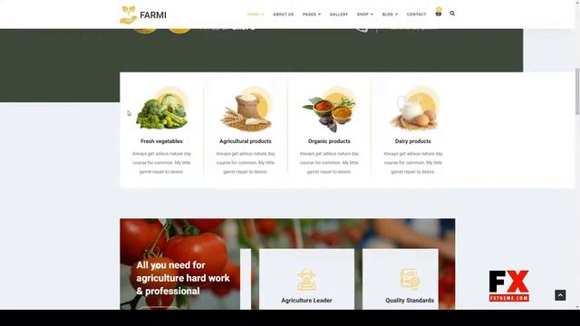 Farmi - Organic Farm Agriculture Joomla Template With Page Builder retail organic Products смотреть онлайн