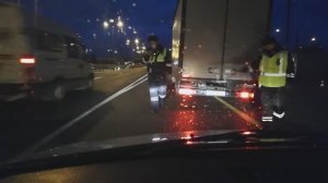 Аютинский пост, постоянно занятая полоса для поворота направо со стороны Ростова