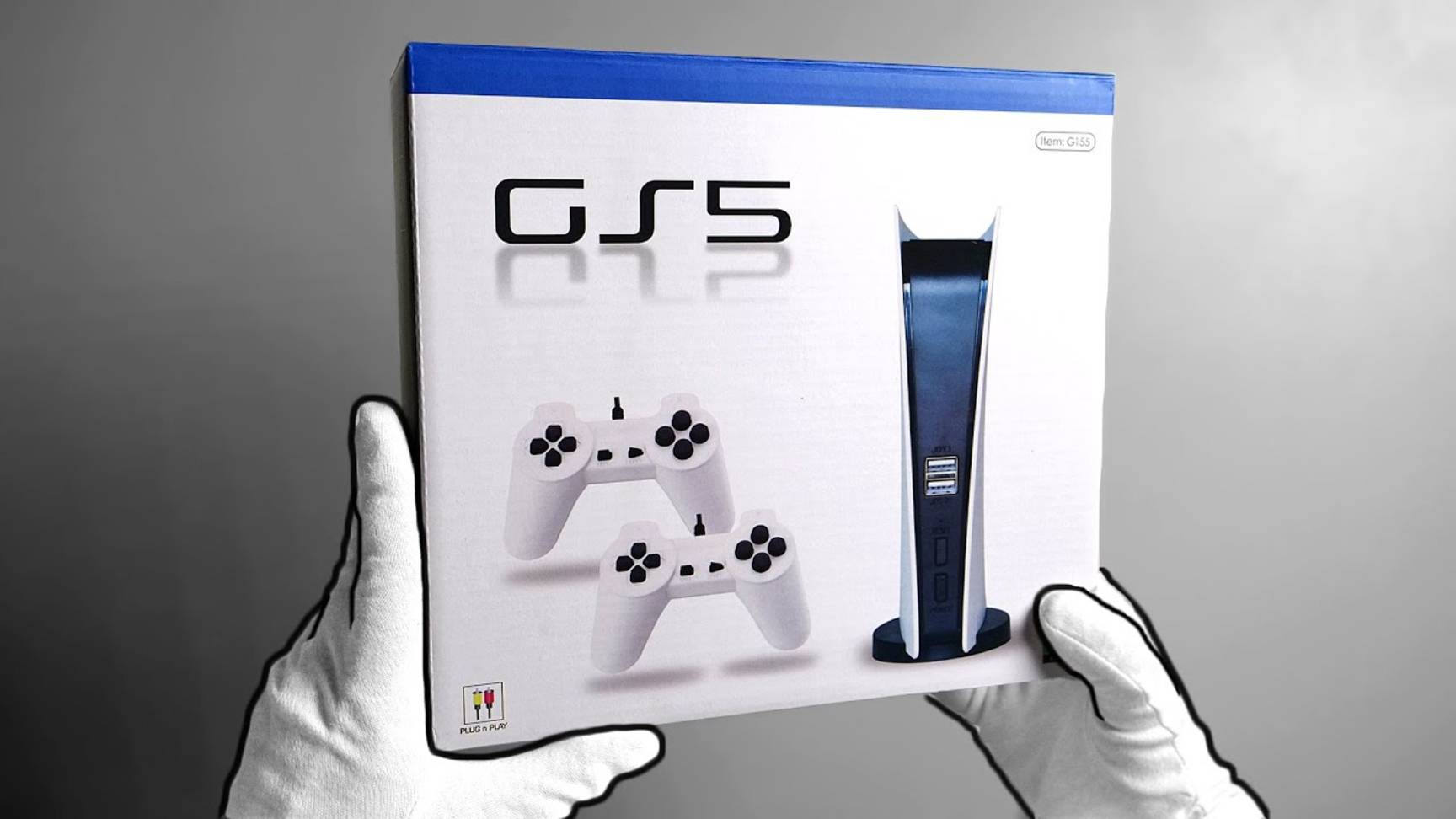 Распаковка поддельной консоли PS5...