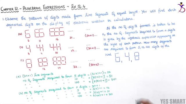 NCERT | CLASS 7 | EX 12.4 | ALGEBRAIC EXPRESSIONS ~ Edition 2019/08 [English] смотреть онлайн