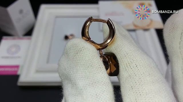 👍 👉 Серьги Qudo Firenze, 300146 BR/RG. Элитная бижутерия из Германии