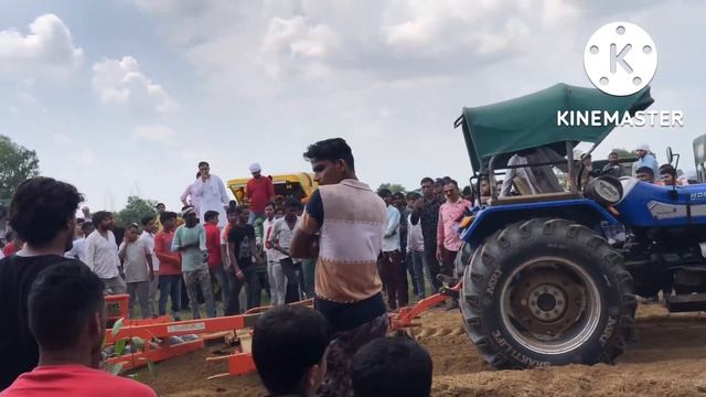Sonalika Dl 750 vs new holland 3630vs eicher 557 power test with 2 harrow in Dariyapur competition смотреть онлайн