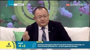 Журналист, Қазақстан журналистер Одағы сыйлығының лауреаты Арман Сқабылұлы студияда