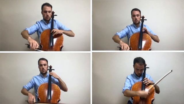 Monteverdi Pur Ti Miro for Cello Quartet