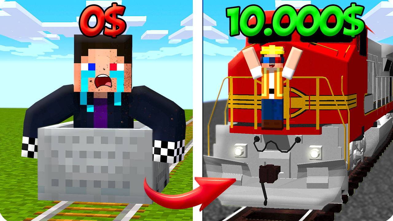 🚂Я КУПИЛ И ПРОКАЧАЛ ПОЕЗД В МАЙНКРАФТ! ШЕДИ MINECRAFT