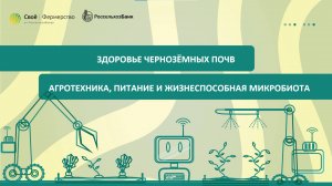 Здоровье чернозёмных почв: агротехника, питание и жизнеспособная микробиота