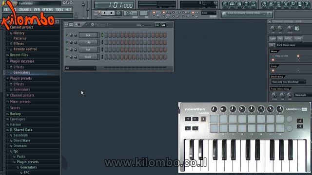 Novation Launchkey mini with FL Studio - שימוש והגדרה смотреть онлайн