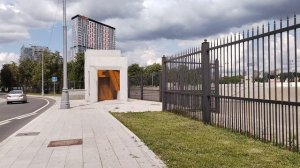 Ограждение площадки будущей станции Остров Мечты Бирюлёвской линии 20.07.2024