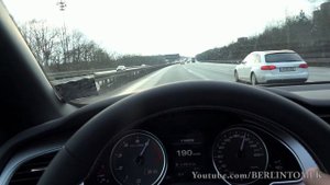 Audi S5 Onboard Acceleration Sound Autobahn Driver View Test Drive Kickdown