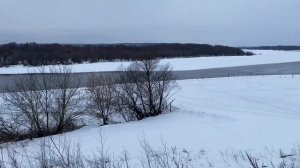 Зимняя река Ока, станция Ока, Серпухов