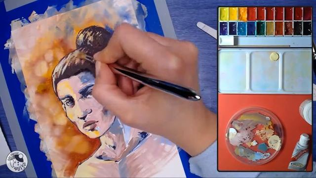SPEEDPAINT ★ Gouache Clip #10 ☆ Epic Fail (or "how to turn a non white man into a white woman") смотреть онлайн