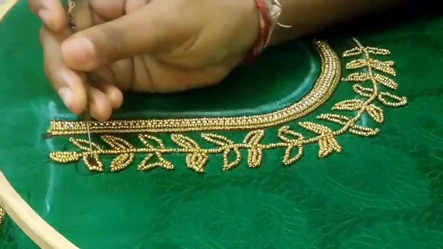 Bridal blouse with bead work