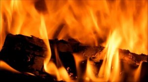 Close-up full HD fireplace  & Albinoni ~ Violin Sonata in D minor