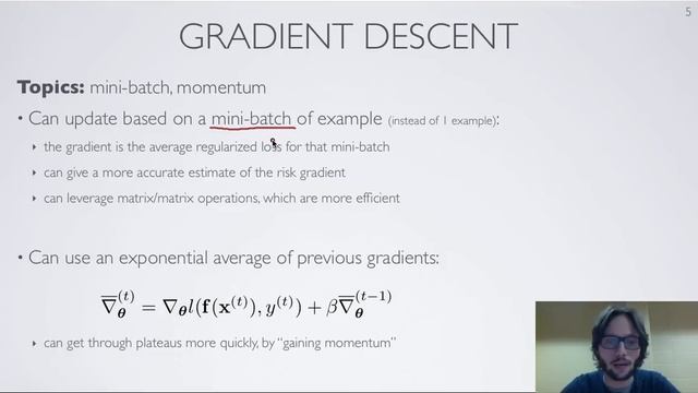Neural networks [2.11] : Training neural networks - optimization