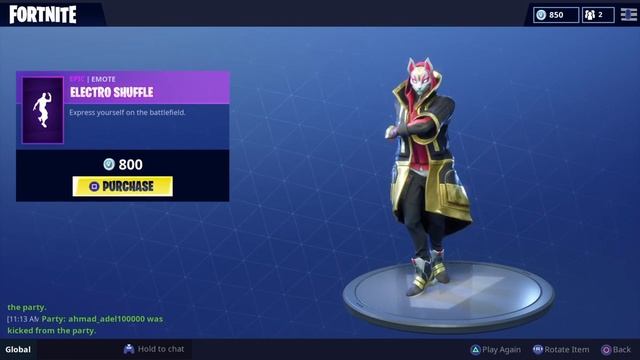 Electro shuffle dance fortnite