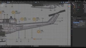 Blender 3.1 : How to 3D Modelling UH-1N Twin Huey Part-1 : Modelling fuselage (Timelapse)
