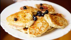Утренние ФИТНЕС-БЛИНЧИКИ 🥞✨ Овсяно-творожные.  Очень быстро Полезно Вкусно !