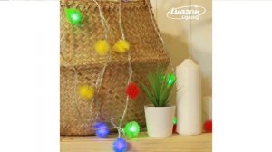 Нить Luazon Lighting Ежики Цветные 3590691