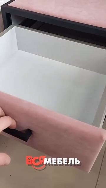 Прикроватная тумба «Лофт» в цвет кровати. Ткань может быть любая. смотреть онлайн