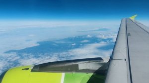 Озеро Байкал с самолета. Полуостров Святой Нос.