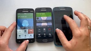 (Samsung Ringtones ) Samsung  Ace 4 vs Samsung S4 Mini vs S4 Active / Incoming & outgoing calls